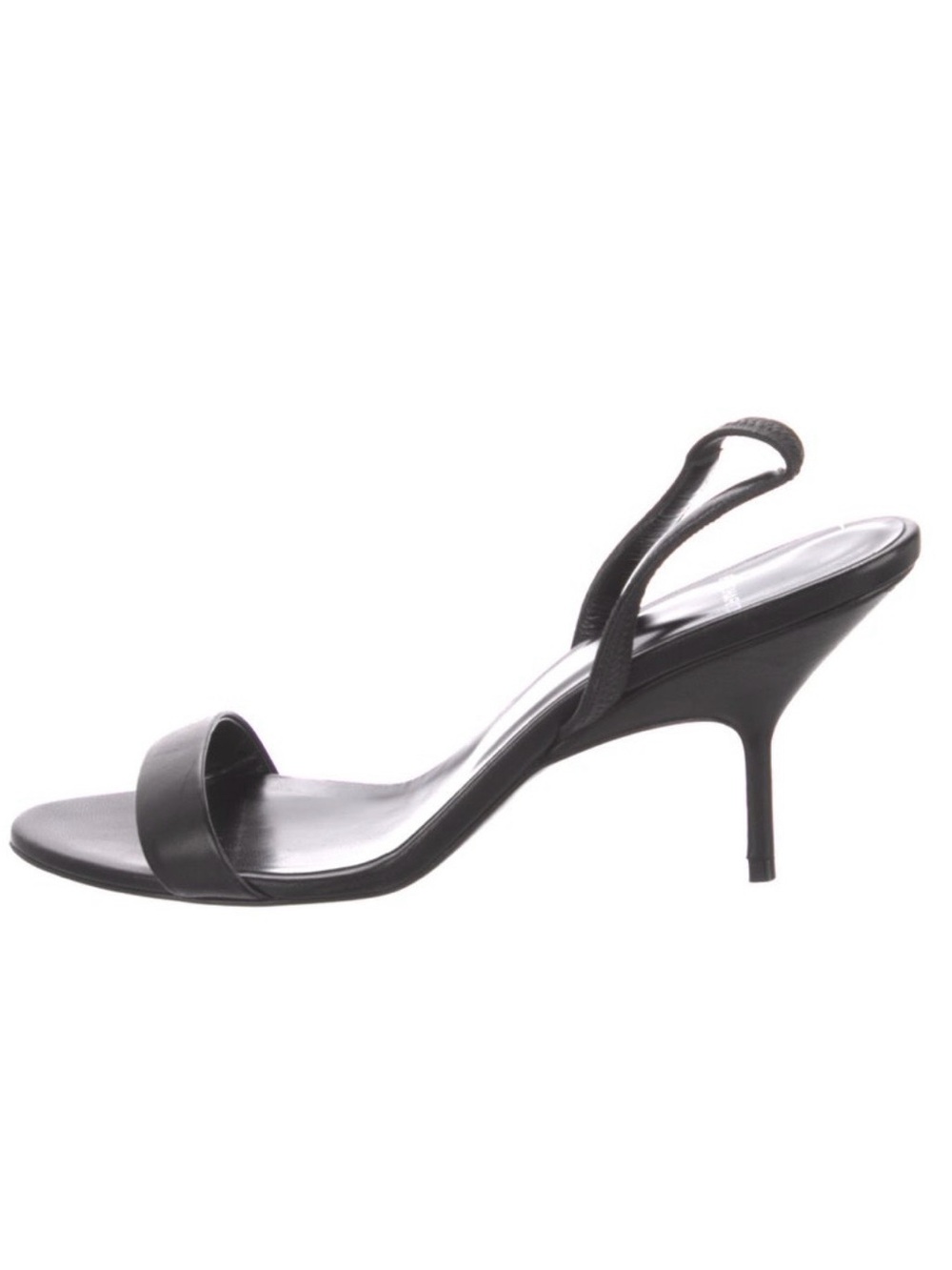 Pierre Hardy Black Leather Slingback Heels - Picture 3 of 6